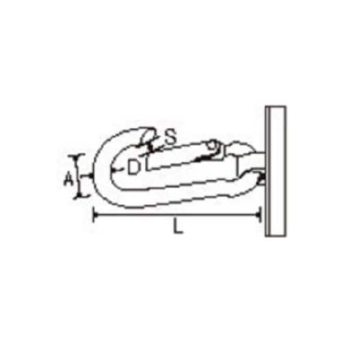 41mm/φ28mm カラビナフック(マ