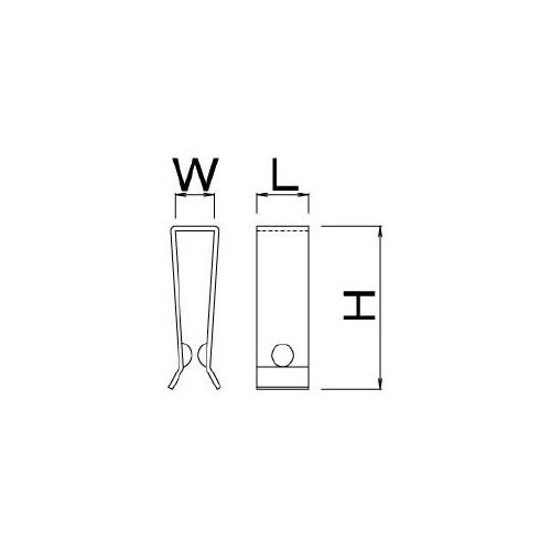 9x31.9mm グレーチング用連結金具