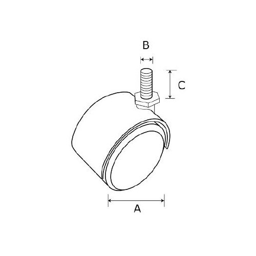 PC−009 PCカラーキャスタ ネジ込