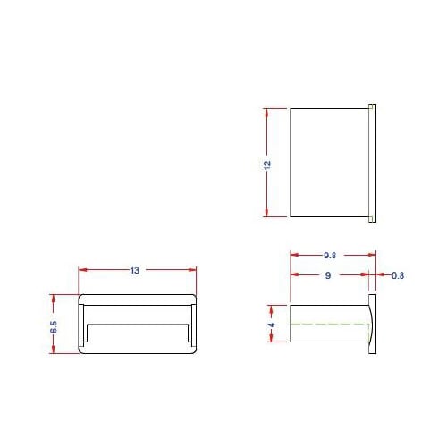 コネクター保護キャップUSB−Aタイプ用
