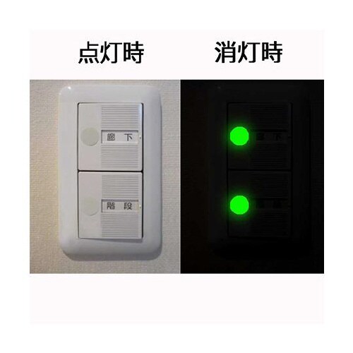 高輝度蓄光テープ ある・ふら 丸型 直径