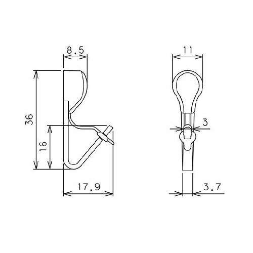 MK−50W ロックフック ホワイト