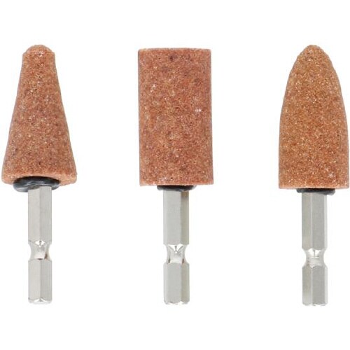 六角軸軸付砥石金属用 3本組
