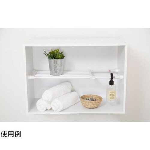 TS−45 突ぱり伸縮棚 白 ミニ