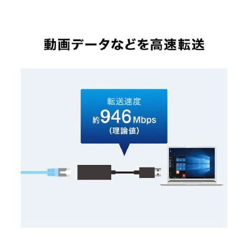 90mm LANアダプター(黒) EA7