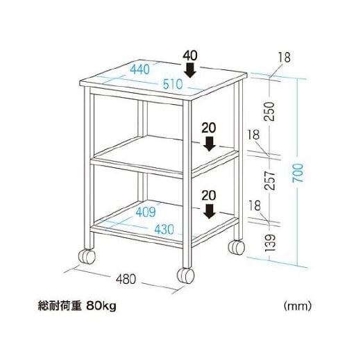 510x440x 700mm プリンター