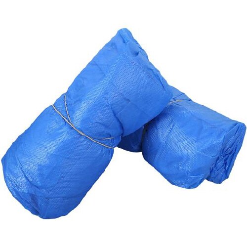 防水使い捨てシューズカバー 青 100枚