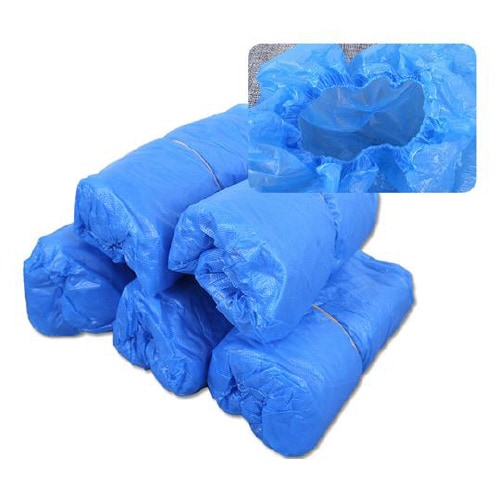 防水使い捨てシューズカバー 青 100枚