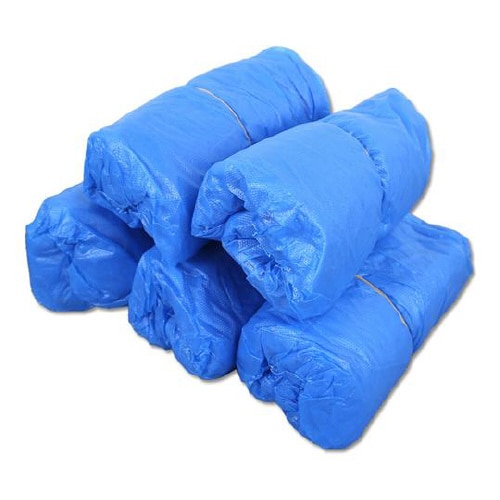 防水使い捨てシューズカバー 青 100枚