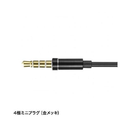 1.2m ステレオイヤホン(マイク付)
