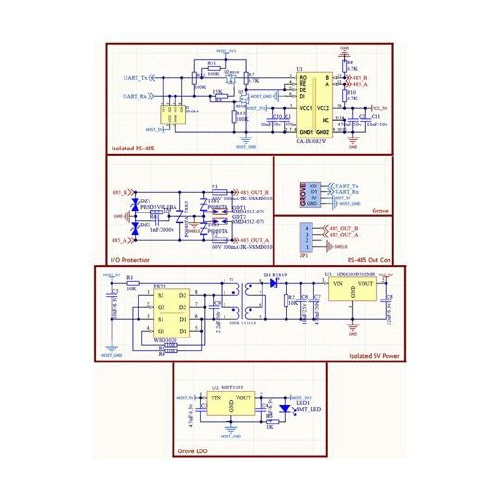 M5Stack用絶縁型RS485ユニット