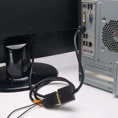 HDMI−VGA変換アダプタ 15cm