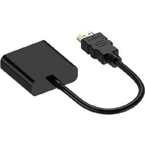 HDMI to VGA変換ケーブル ブラ