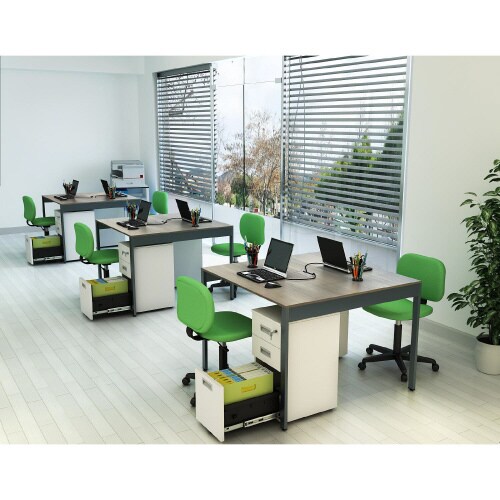 フリーアドレスデスクWB付1010KDB CA脚