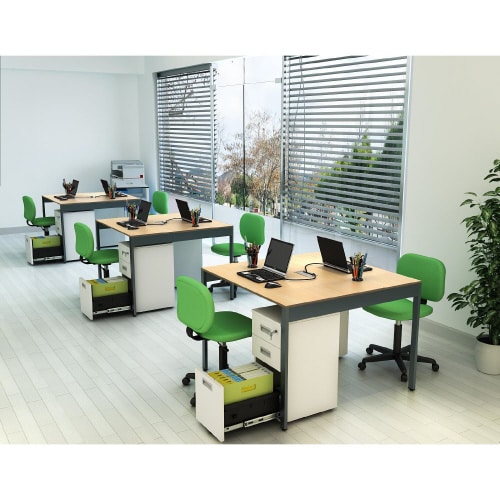 フリーアドレスデスクWB付1010NA CA脚