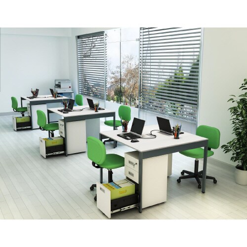 フリーアドレスデスクWB付1010WH