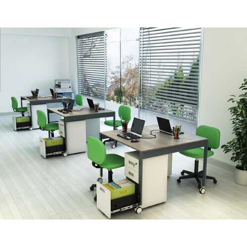 フリーアドレスデスクWB付1010KDB CA脚