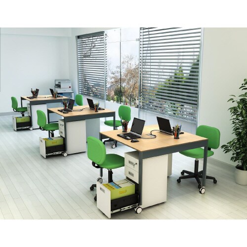 フリーアドレスデスクWB付1010NA CA脚