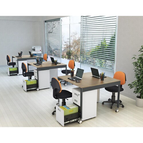 フリーアドレスデスク1010KDB キャスター脚