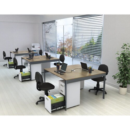 フリーアドレスデスクWB付1212KDB CA脚