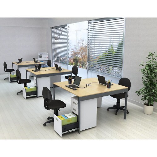 フリーアドレスデスクWB付1212NA CA脚