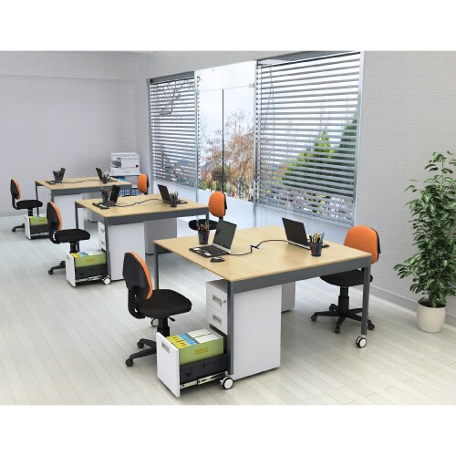 フリーアドレスデスクWB付1212NA CA脚