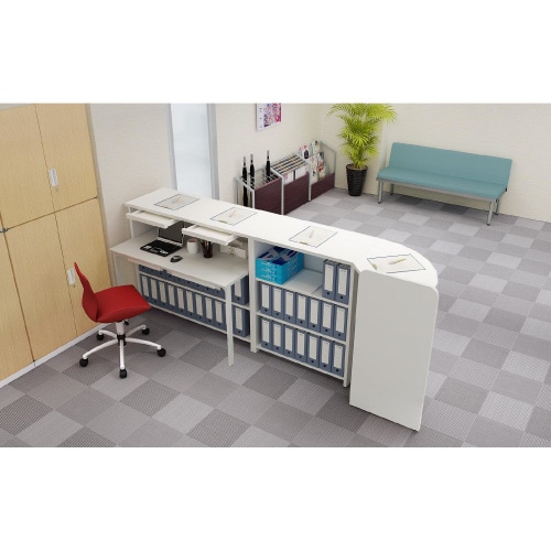 ハイカウンター用 デスク1260 WH