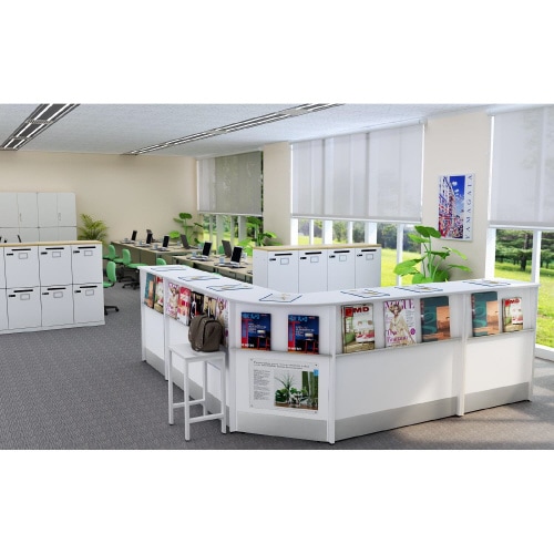 ハイカウンター スチール0845 WH