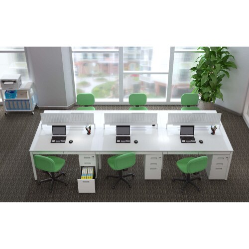 フリーアドレス3614 パネル、引出し付き WH