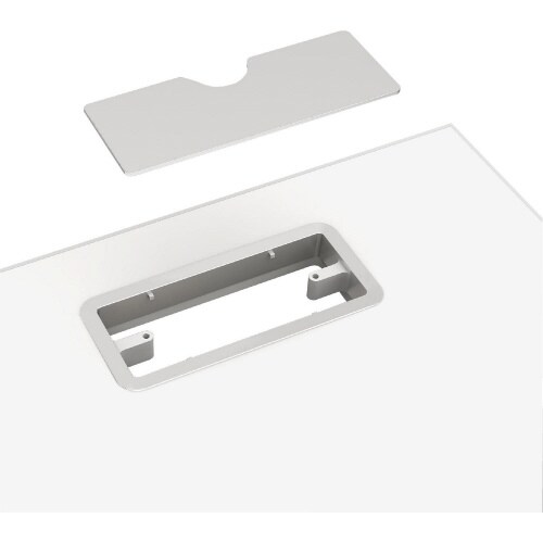 配線オフィスデスク平机 幅1200WH天板WH脚