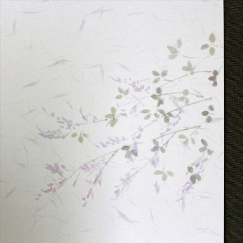 喪中はがき 萩 薄口 100枚