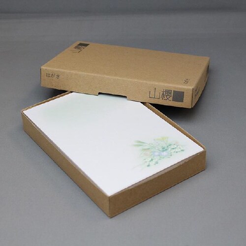 喪中はがき 野の花 薄口 100枚