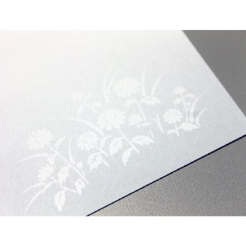 喪中はがき 野辺菊 薄口 100枚