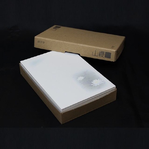 喪中はがき 蓮花 100枚