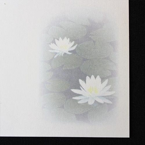 喪中はがき 蓮花 100枚