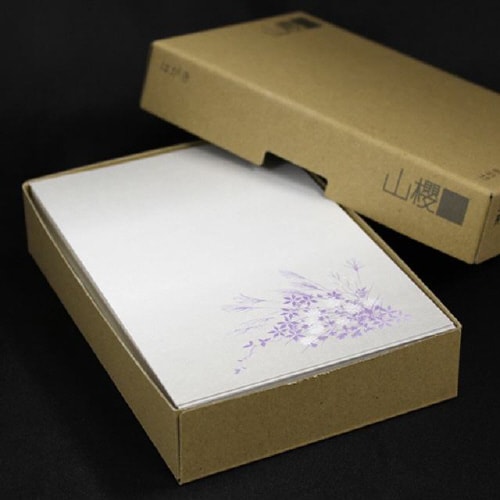 喪中はがき 惜別 薄口 両面IJ用 100枚