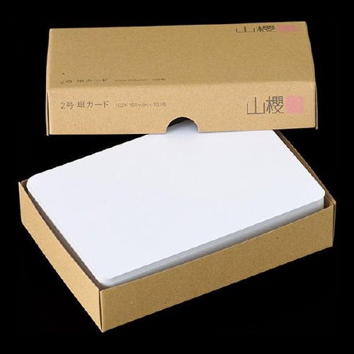 挨拶状カード 2号単面 D 100枚