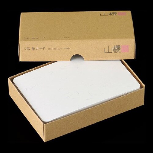 挨拶状カード 2号単面 大礼紙 片面 100枚