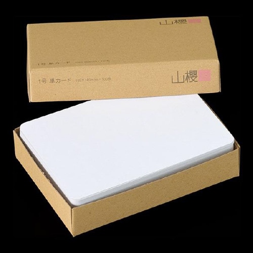 挨拶状カード 1号単面 D 100枚