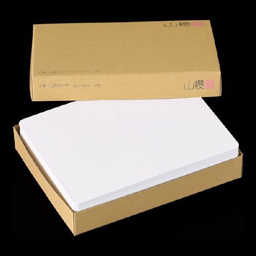 挨拶状カード 2号二折 B 100枚