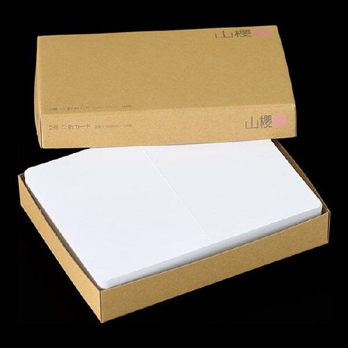 挨拶状カード 2号二折 D 100枚