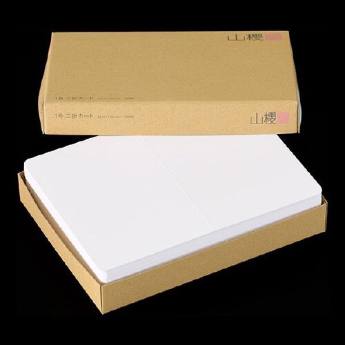 挨拶状カード 1号二折 B 100枚