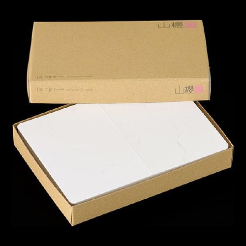 挨拶状カード 1号二折 大礼紙 片面 100枚