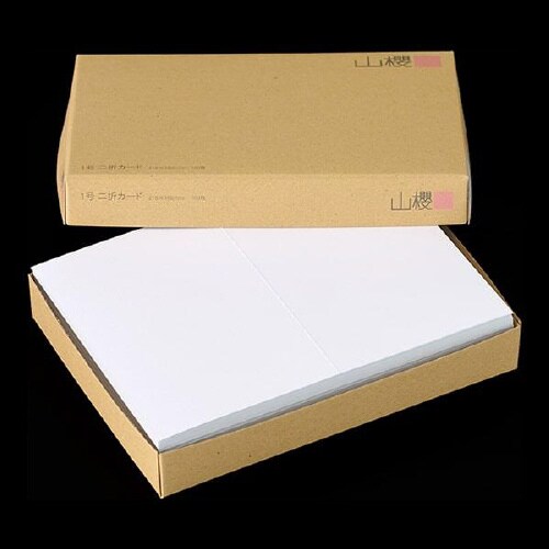 挨拶状カード 1号二折 DS 角 100枚