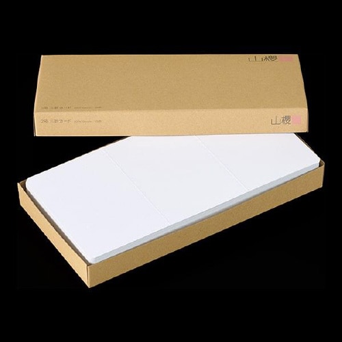 挨拶状カード 2号三折 D 100枚