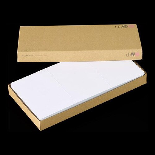 挨拶状カード 1号三折 D 100枚