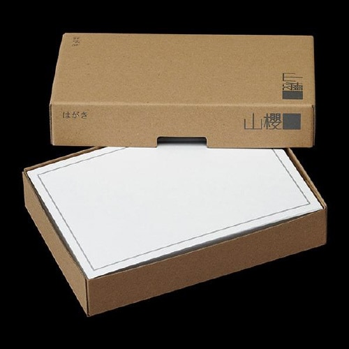 弔事用カード はがきサイズ 細枠B 100枚