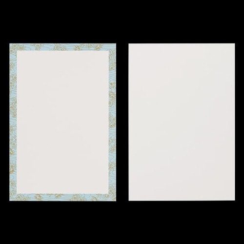 弔事用カード はがきサイズ 菊枠2 100枚