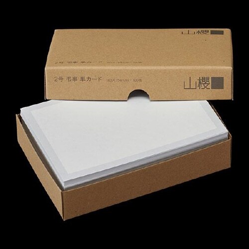 弔事用カード 2号単面 D 鼠枠 100枚