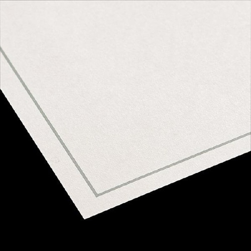 会葬礼状 二折 No.485 格子 紺 100枚